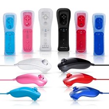 Telecomando 2 in 1 Motion Plus Controller, Nunchuk ver. Colori per Nintendo Wii