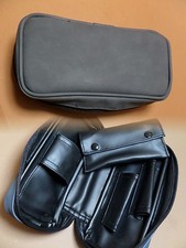 Custodia Pipa - Aspetto Pelle Fumo Blu - Con Borsa Portatabacco - Nuovo - 632044