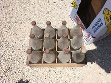 COCA COLA BOTTIGLIE IN VETRO, CASSA IN LEGNO COCA COLA  - USATE DELL'EPOCA 