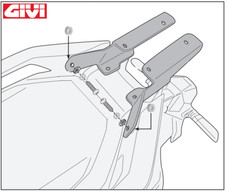 Staffe portabauletto givi - staffe,