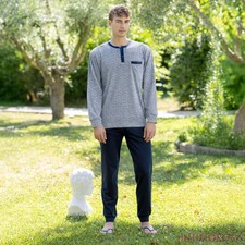 Pigiama uomo scollo serafino