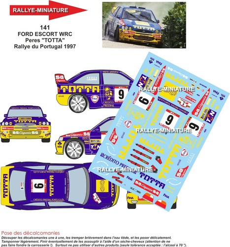 Decals ref 0141 escort - decals, 1/43