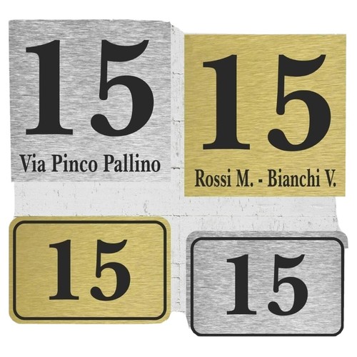 Numero civico alluminio - numero, in