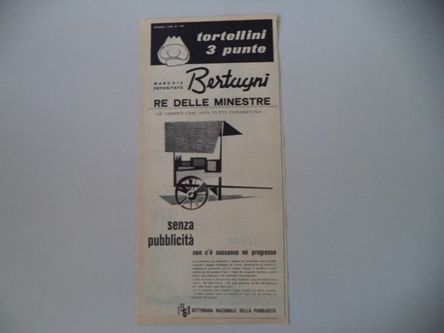Advertising pubblicità 1961 - advertising,