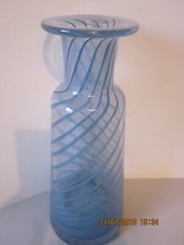 Vaso scuola vetro Zwiesel griglia decoro - firmato - design anni 60 70 80