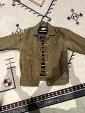 Giacca camionista cerata foderata in lana Flint and Tinder 