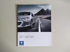 Depliant brochure Peugeot 407 e 407 SW - 2008