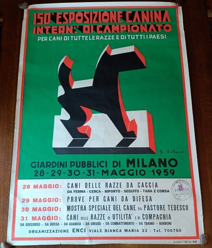 Mostra canina milano poster - canina,
