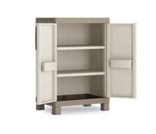 Armadio mobile in resina interno esterno excellence basso 2 ripiani 65x45x97 cm