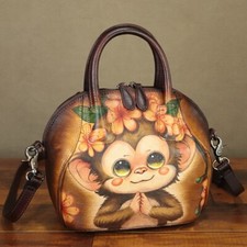 Hand painted Genuine Leather