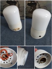 Vintage Applique Plastica Vetro tipo Opalino Non Funzionante Difetti