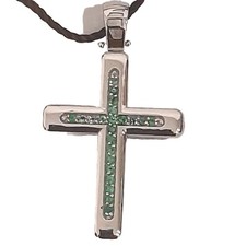 ciondolo croce uomo con