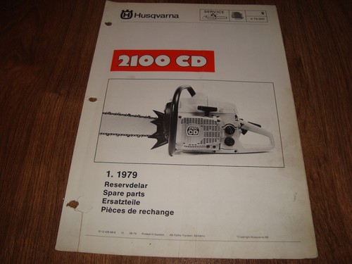 Husqvarna chain saw 2100 - husqvarna, cd