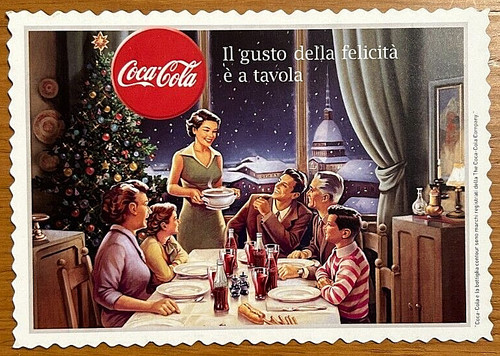Cartolina pubblicitaria coca - pubblicitaria,