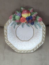 Fitz and Floyd Classic Venezia ciotola ceramica piatto frutta a grappolo lato 7,25"