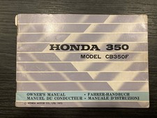 Libretto uso e manutenzione per Honda CB 350 Four
