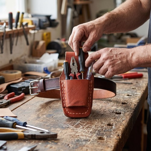 Borsa porta attrezzi pelle - attrezzi,