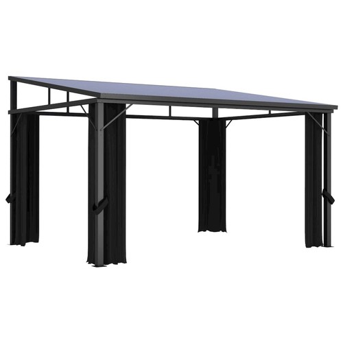 Vidaxl gazebo with curtain - vidaxl,