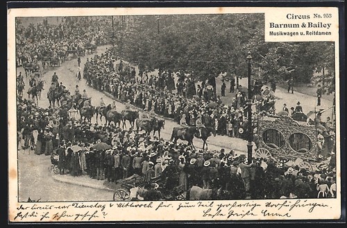 Cartolina circus barnum - circus,