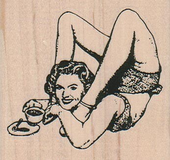 Timbro gomma contortionist - in,
