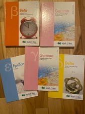 Math U See Lot -Beta and Gamma Instruction Manuals + Gamma, Delta, Epsilon tests