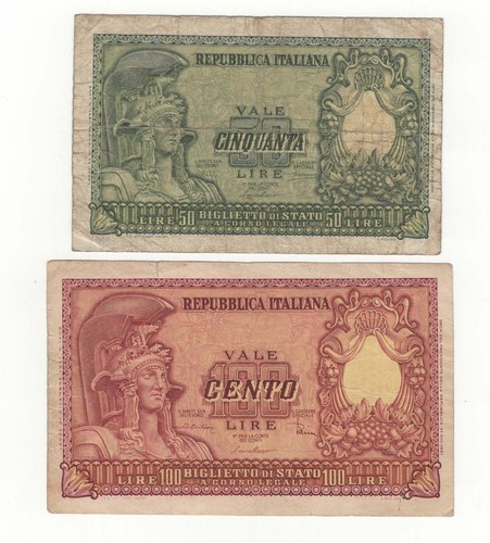 Lotto 100 lire italia - 50,