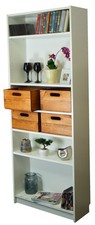 Set 3 cassette in legno ocra