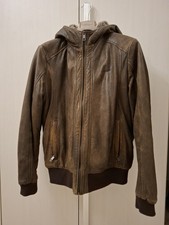 Giubbotto Bomber In Pelle Di