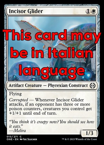 Mtg incisor glider - glider, foil
