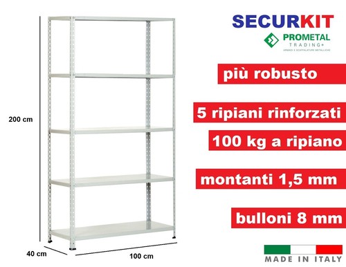 Scaffale metallo ripiani - scaffale,