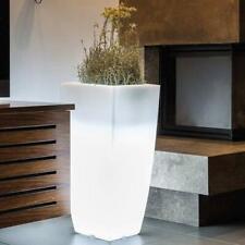 Vaso luminoso da giardino Vasi luminosi di luce bianca in resina per piante 90cm