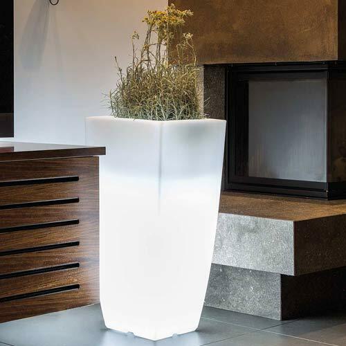Vaso luminoso giardino - vaso,