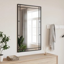 Specchio parete nero - nero, 50x100