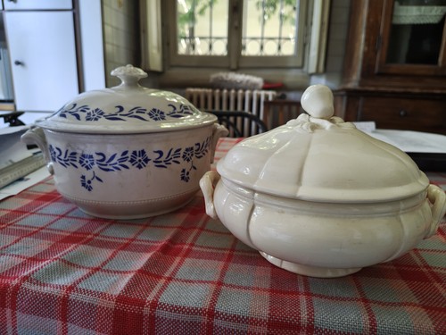 Coppia zuppiere vintage - zuppiere, digoin