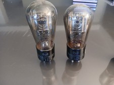 PAIR TUBES globe RCA  UX112A  matched curves with Sofia   tube CX112A