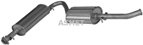 Silenziatore asmet per fiat - silenziatore,