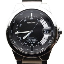 Raro Orologio Uomo SEIKO 8F32-0280 Calendario Perpetuo Quarzo Zaffiro Alta Precisione