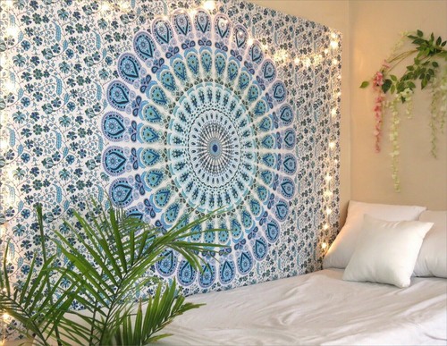 Arazzo mandala blu cielo - mandala,
