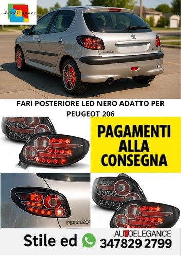 Fari posteriore led nero - ⭐fari,