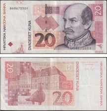 CROAZIA 20 KUNA 9/7/2012