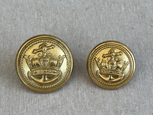 Merchant navy gilt buttons - merchant,