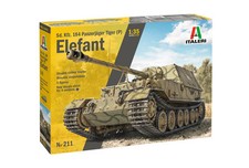 Modellino carro militare 1/35 Sd.Kfz.184 Panzerjager Tiger(P)Elefant ITALERI 211