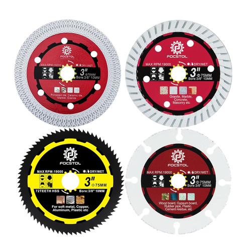 Disco diamantato 75mm 4 - -,