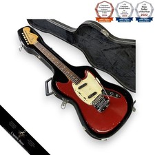 Chitarra elettrica Fender Mustang Red 1966 vintage B+ custodia rigida inclusa