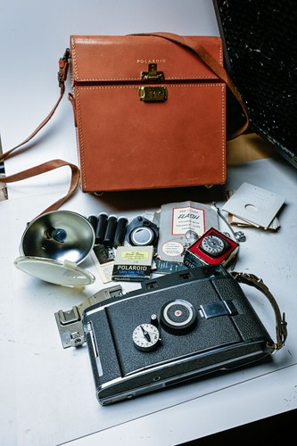 Polaroid land camera - land,