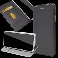 Custodia cellulare custodia protettiva custodia cellulare cover astuccio flip case scomparto per schede iPhone Huawei