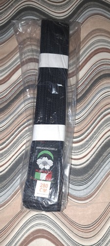 Cintura nera karate 280cm - cintura,