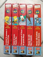 LOTTO STOCK I SIMPSON 5 VHS VIDEOCASSETTE Terza Stagione
