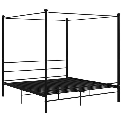 Letto baldacchino nero - letto, in
