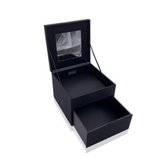 Autentica custodia portagioie in tessuto nero Yves Saint Laurent